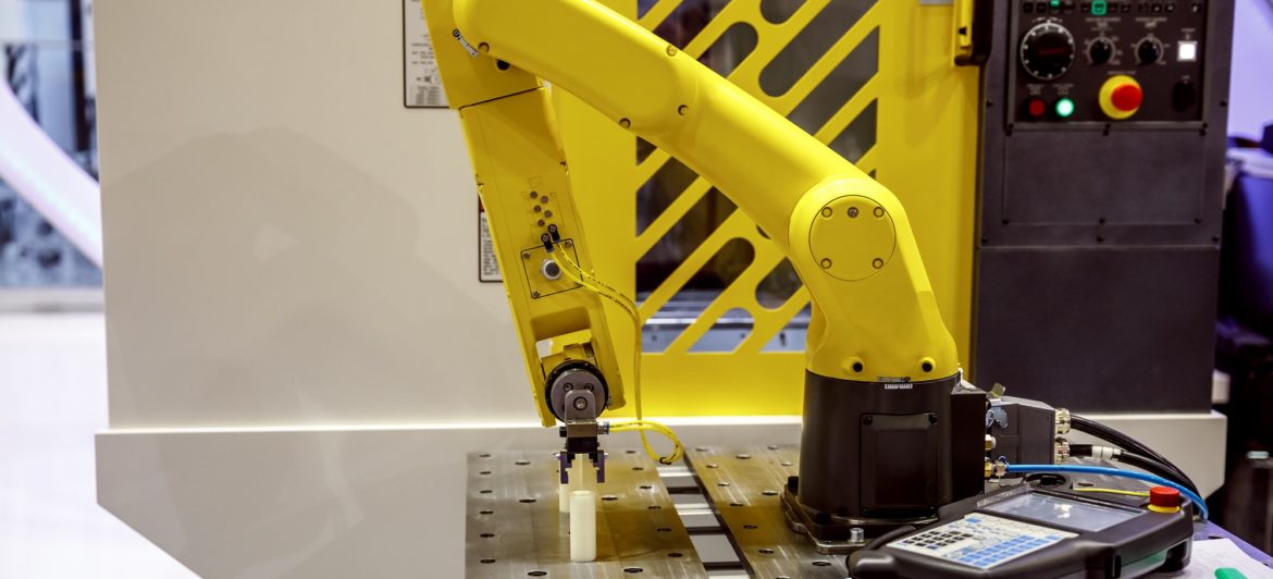 Robotic Arm modern industrial technology.
